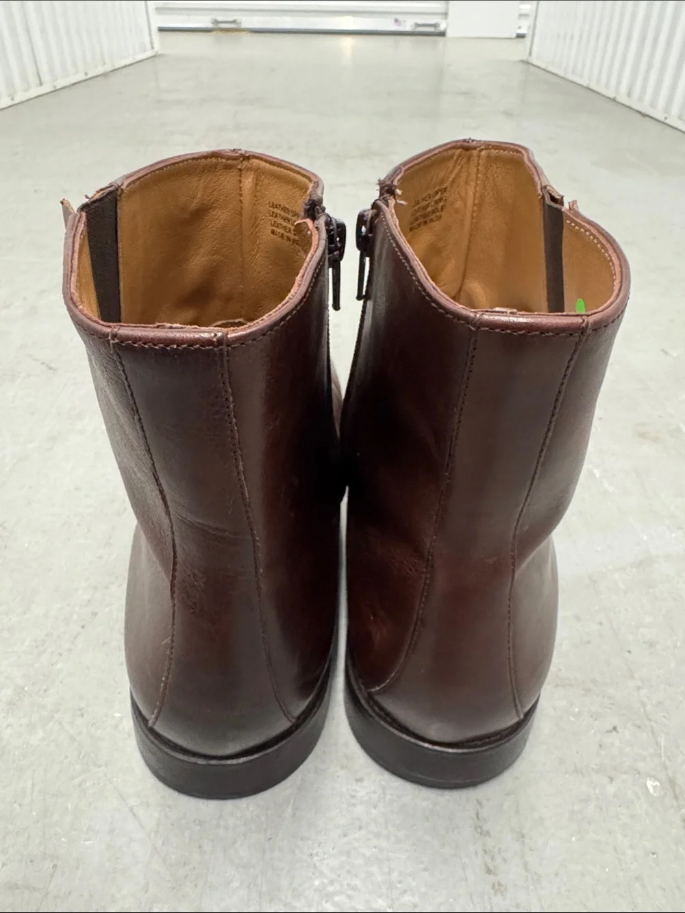 Florsheim Imperial Men's Dark Brown Leather Chukka Zip Boots Size 13D